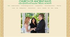 Desktop Screenshot of churchofancientways.org