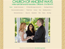 Tablet Screenshot of churchofancientways.org